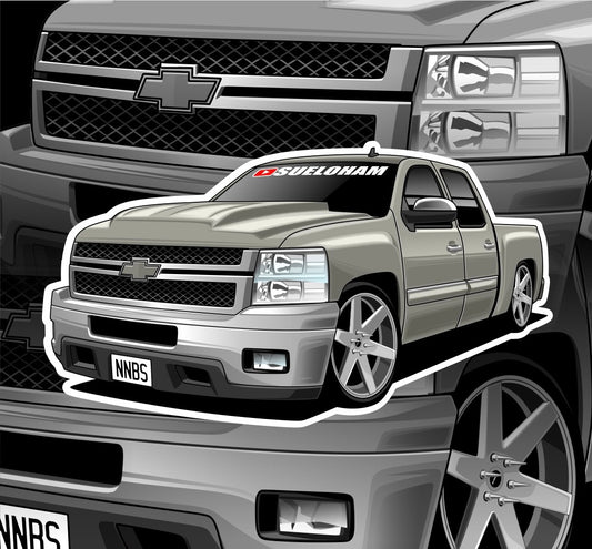 Chevy NNBS truck decal